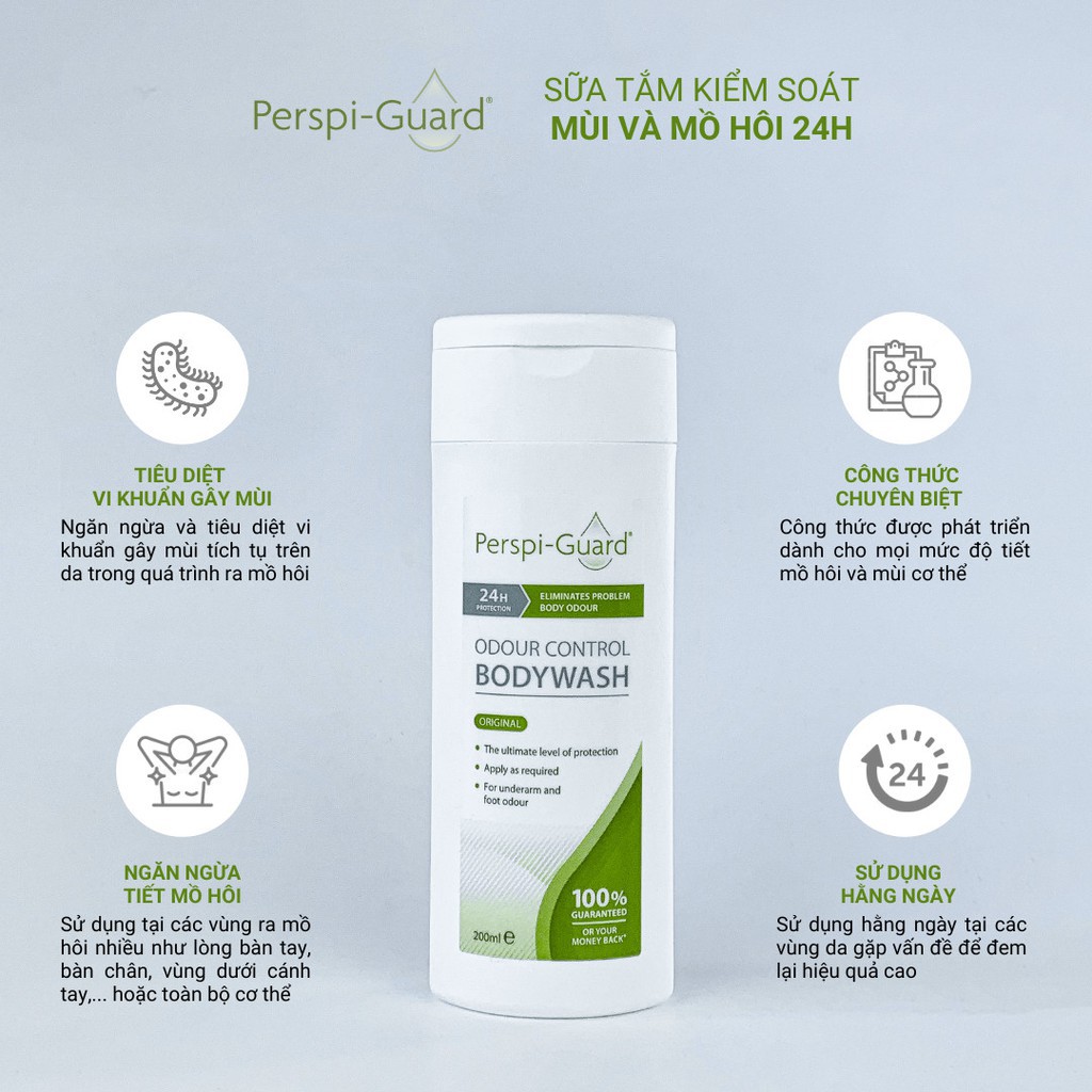 Sữa Tắm Ngăn Mồ Hôi Perspi-Guard Odour Control Body Wash 200ml