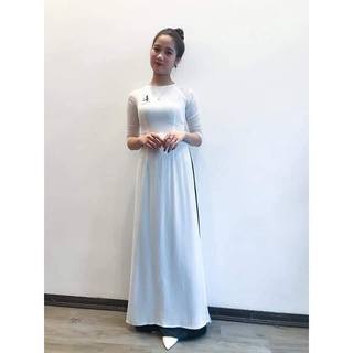 [FREESHIP] Áo Dài Lụa Trơn Ảnh thật 100%