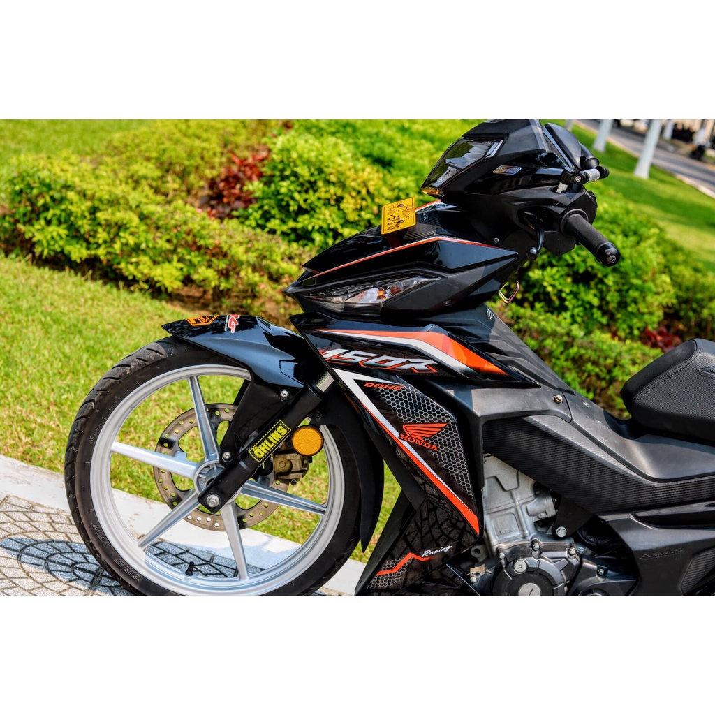 Tem Decal Rời Dán Xe Winner V1 Mẫu GTR Cam Đen Cực Đẹp, Hàng 3 Lớp Chất Lượng Cao