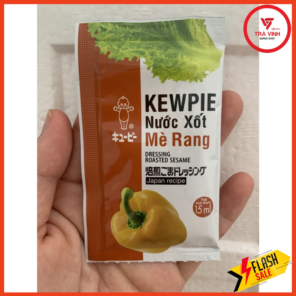 Sốt mè rang Kewpie Nhật Bản gói 15ml Mùi thơm của mè - HƯƠNG VỊ TRUYỀN THỐNG - RONG NHO KHÁNH HÒA