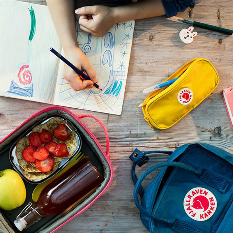 Túi đựng bút / văn phòng phẩm Fjallraven Kanken vải canvas hình chú cáo nhỏ nhắn đa năng đơn giản cho học sinh