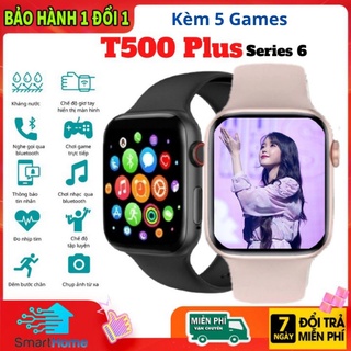 [BẢN 5 GAME] Đồng hồ thông minh T500 Plus Series 6 Định vị, Thay Dây, Thay hình nền, Nghe Gọi, Chống nước IP67