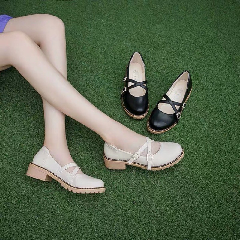D128- giày oxford nữ da mềm mũi tròn phong cách hàn quốc trẻ trung kèm ảnh thật | BigBuy360 - bigbuy360.vn