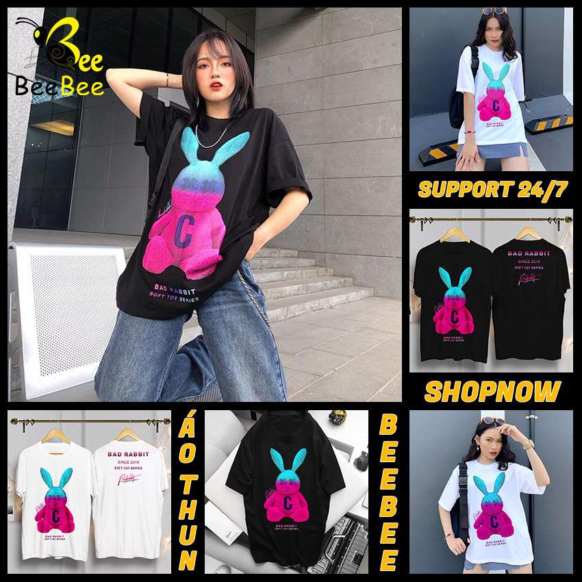 Áo Thun Unisex BEEBEE 100% Cotton Bad Rabbit Toy Colour-CBRTC001