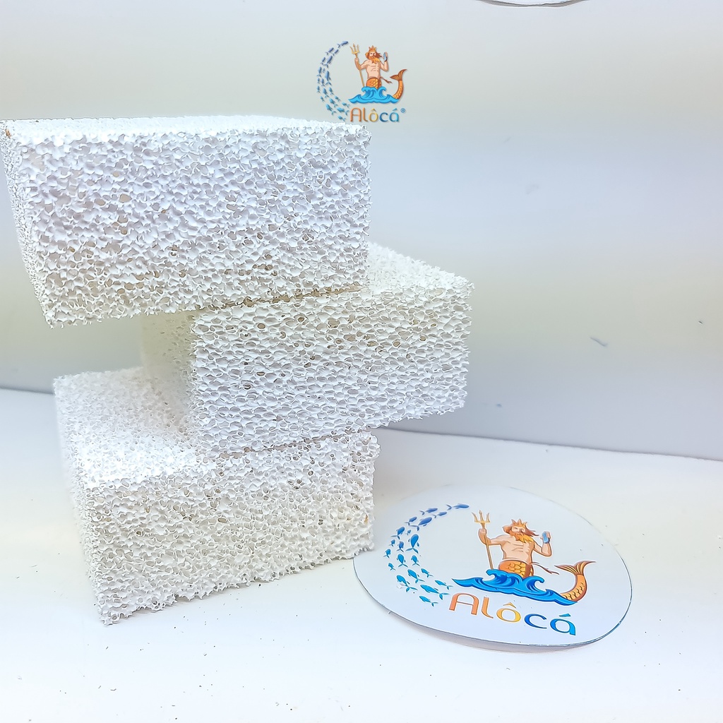 Sứ tàu hũ Ceramic thùng 48 viên chính hãng loại 1 cỡ 10x10x5cm lọc nước, loại bỏ amoniac, nitrat bể cá cảnh