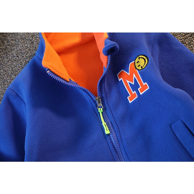 Áo Khoác Lông Cừu Tay Dài Thời Trang Thu Đông 2022 Dành Cho Bé Trai