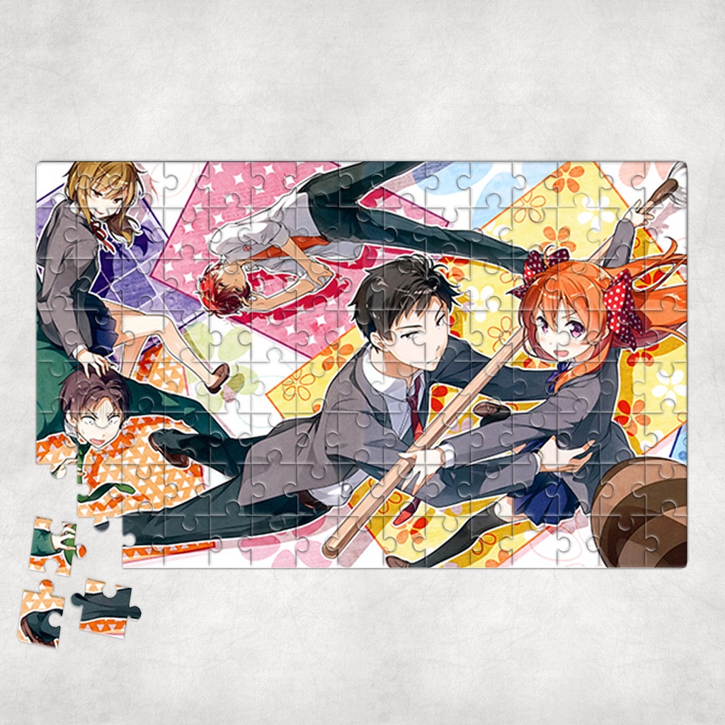 Tranh ghép hình A4, A5 Anime, xếp hình MONTHLY GIRLS NOZAKI KUN - Mẫu 1