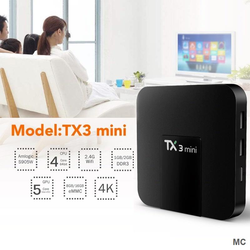 Tv box Tx3 Mini Android 11.0 2/4g 16/32g DDR3 h 4K HD 2.4G Và Phụ Kiện