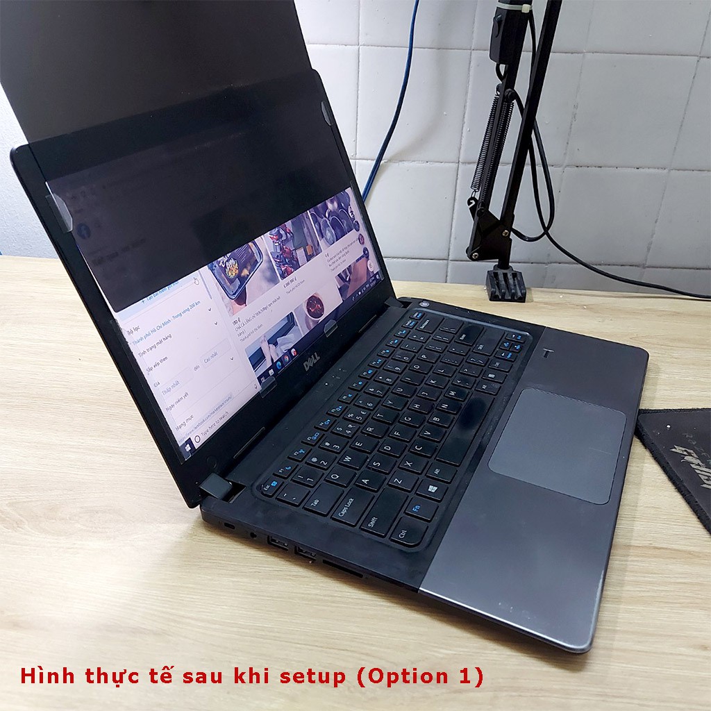 Tấm chống nhìn trộm Laptop cao cấp - Chống chói 13.3, 14, 15.6inch