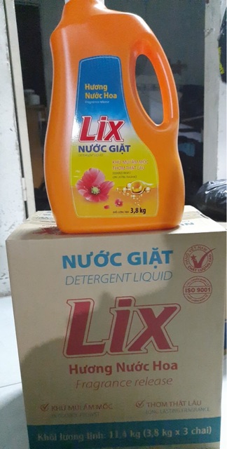 Nước Giặt Lix Hương Nước Hoa 3.8kg