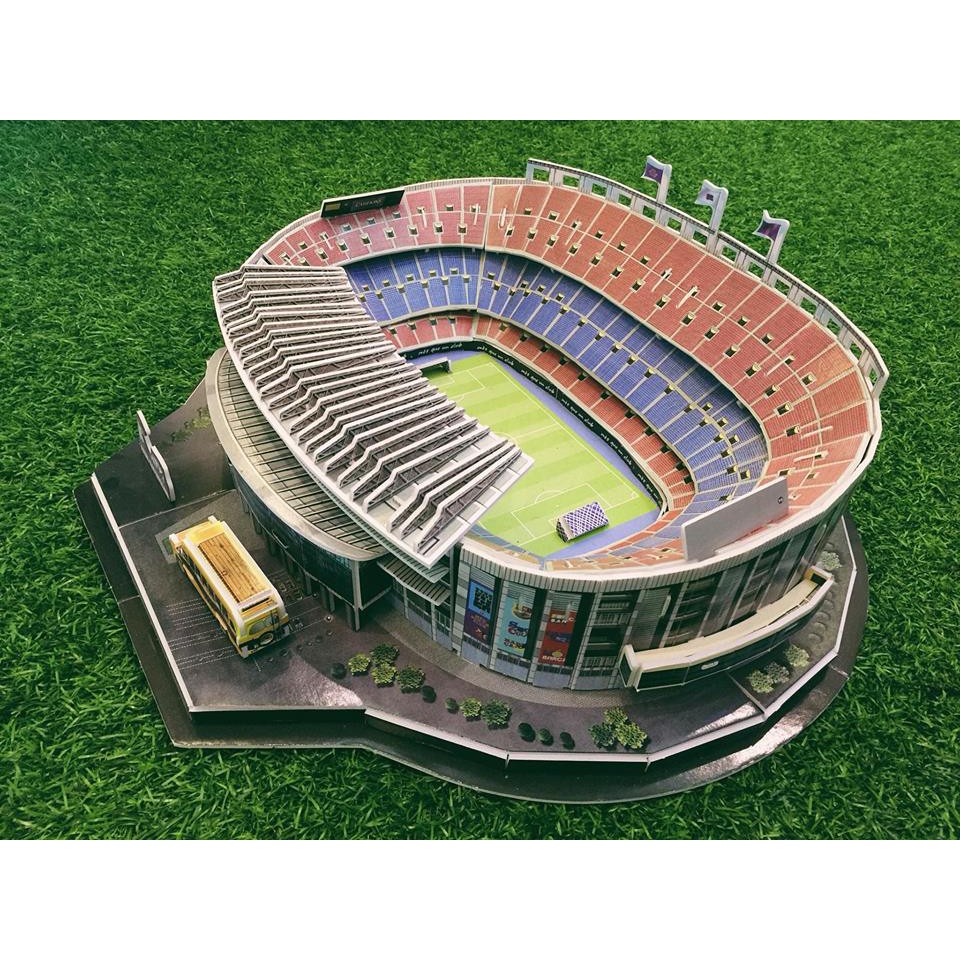 MÔ HÌNH GHÉP 3D SÂN NOUCAMP BARCELONA