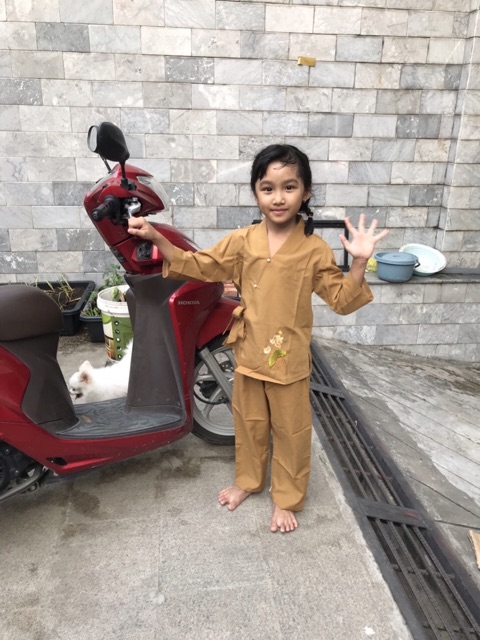 Áo Lam Đi Chùa # XÉO NƠ THÊU SEN GIÁ RẺ VÔ ĐỊCH