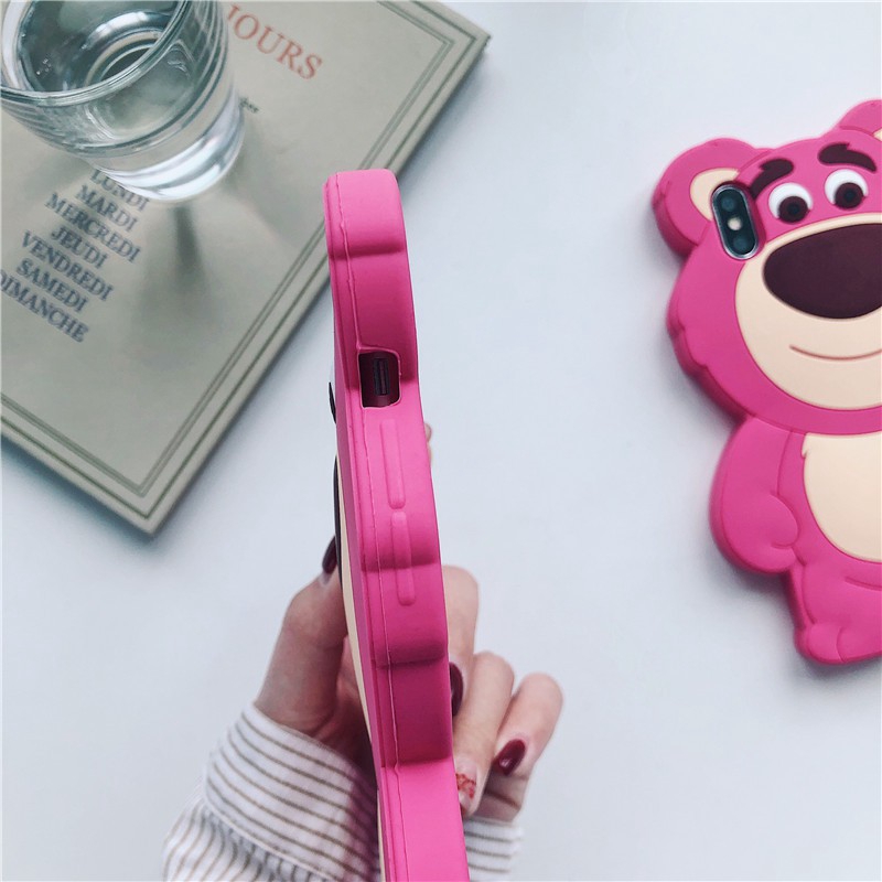 Ốp Điện Thoại Silicon Mềm Hình Gấu 3D Cho Iphone 14 13 12 11 pro MAX 12mini 6 6s 7 8 Plus X XS MAX XR