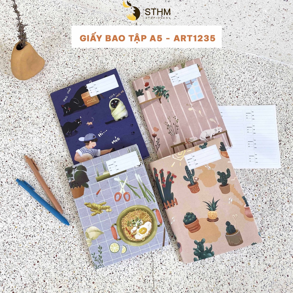 Giấy bao tập A5 - Artwork - STHM stationery
