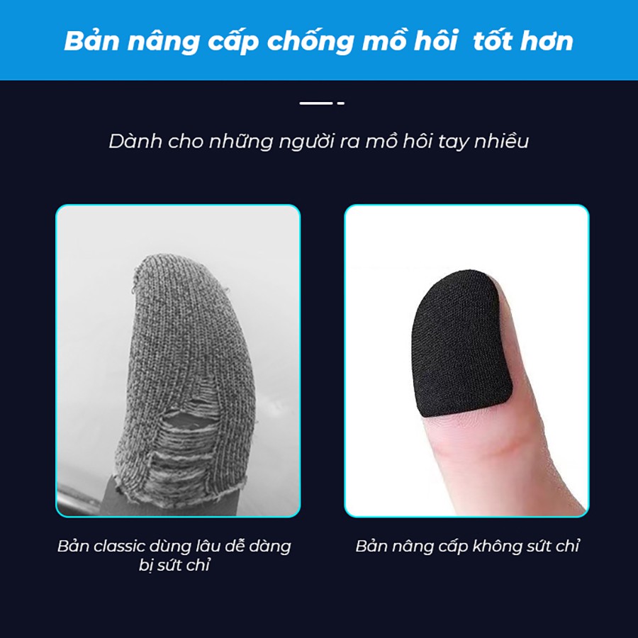 Bao tay chơi game cảm ứng miếng dán GL03 - Chống mồ hôi hiệu quả - Chinh phục mọi loại game mobile