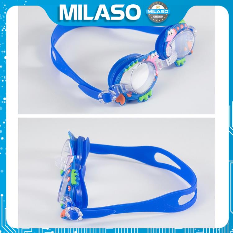 Kính bơi cho bé MILASO chống mờ trẻ em bơi lội an toàn nhựa silicon siêu bền SS-001299