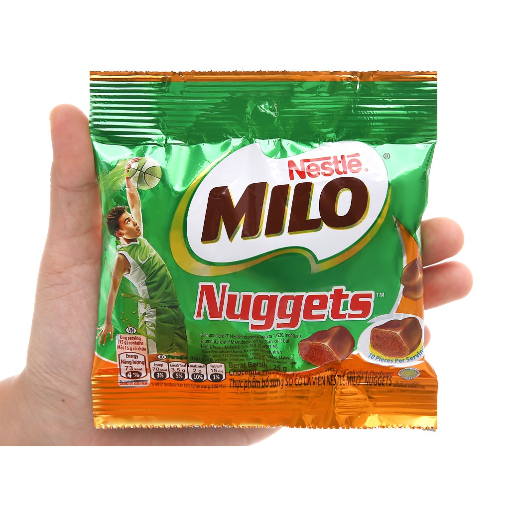 Socola vien Milo Nuggets 25g