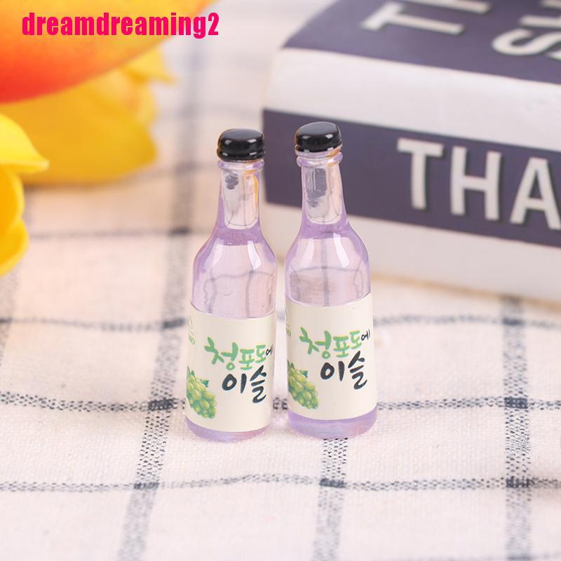 Bộ 10 Mô Hình Chai Rượu mini Tỉ Lệ 1 / 12 Dùng Để Trang Trí Nhà Búp Bê