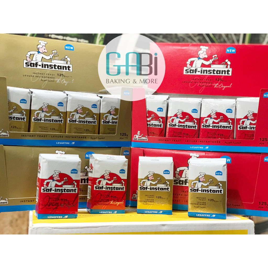 Men saf-instant 125g nhãn vàng/đỏ