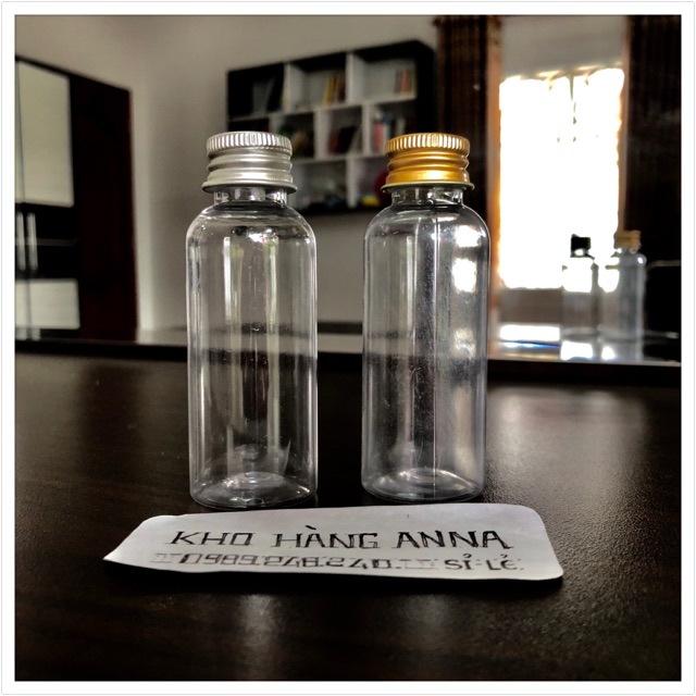 [ Chai Lọ nhựa nắp nhôm ] Chai pet trong suốt nắp nhôm xi đồng , xi bạc- Chai nhựa 30ml/ 50ml/ 70ml/ 100ml chiết mỹ phẩm