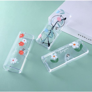 Hộp kính nhựa mềm trong suốt Cute Flower