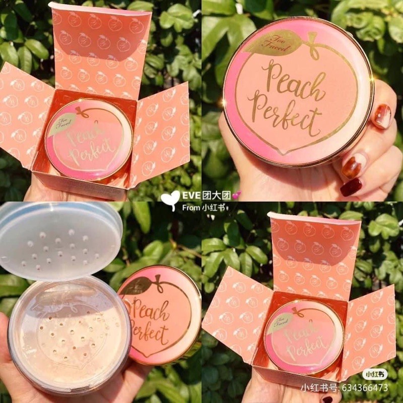 Phấn phủ đào Too Faced Peach Perfect Mattifying Powder full size 35gr màu translucent