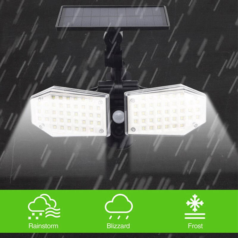Đèn Led Gắn Tường 56led / 78led / 108cob / 130cob Sử Dụng Năng Lượng Mặt Trời