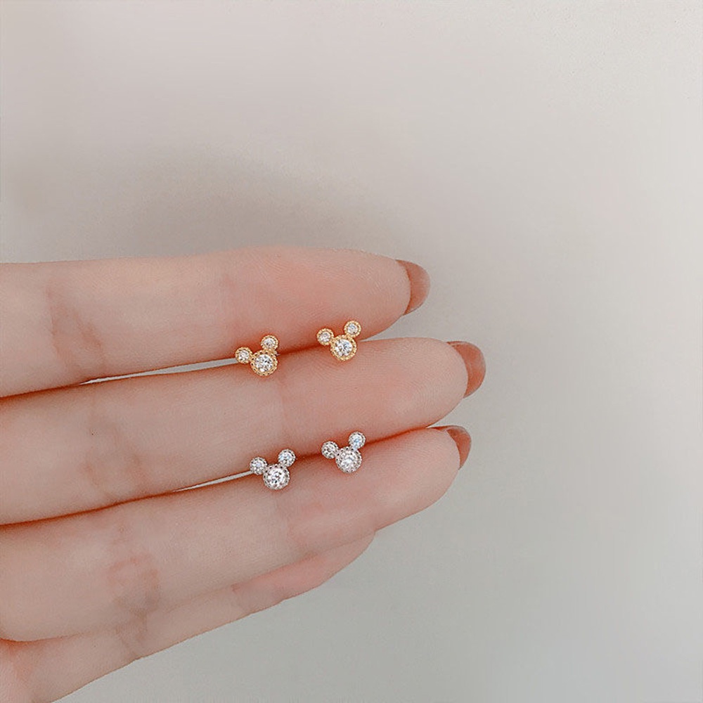Khuyên Tai Bạc Thiết Kế Cảm Giác Từ Năm Con Chuột Cho Nữ
