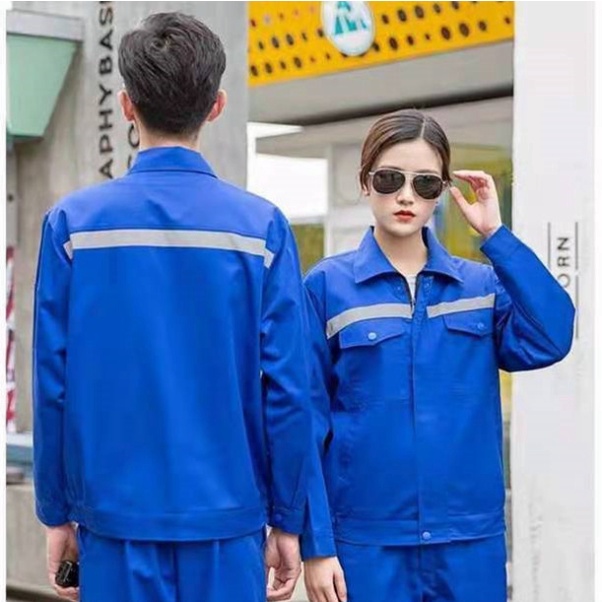 Áo Khoác Bảo Hộ Lao Động Vải cotton Phản Quang Size S - 4XL Cho Nam Và Nữ [DOO SAFETY]