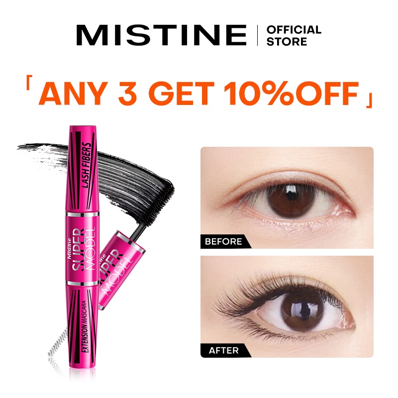 Mascara MISTINE 55g uốn mi cong dày trang điểm chống nước