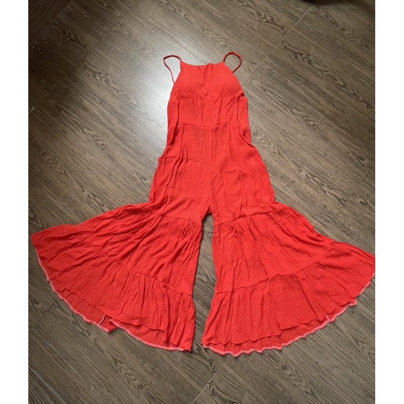 Jumpsuit boho chất lanh mát