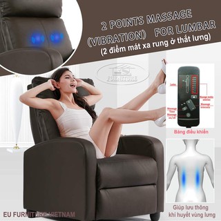 Ghế sofa massage Thư giãn Wingback Modern Reclining