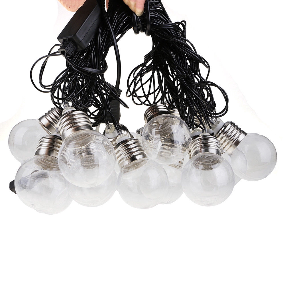 Dây đèn LED 20 bóng 6m hình cầu dùng để chiếu sáng và trang trí bữa tiệc
