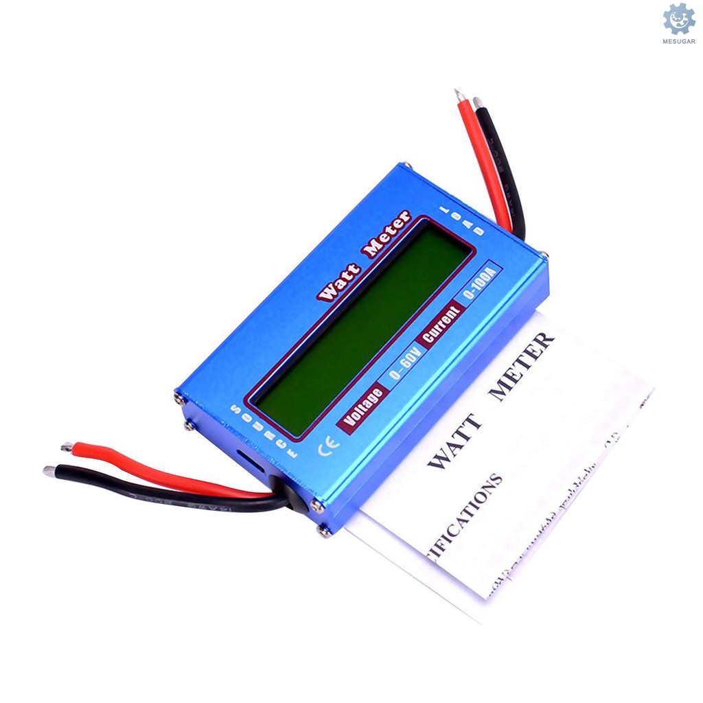 M&S RC Watt Meter 100A Power Analyzer Digital LCD Balance Battery Voltage Checker