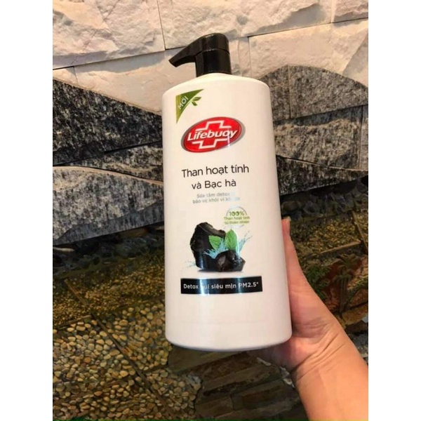 Sữa tắm Lifebuoy Detox Matcha Khổ Qua và Than Hoạt Tính Bạc Hà 850g