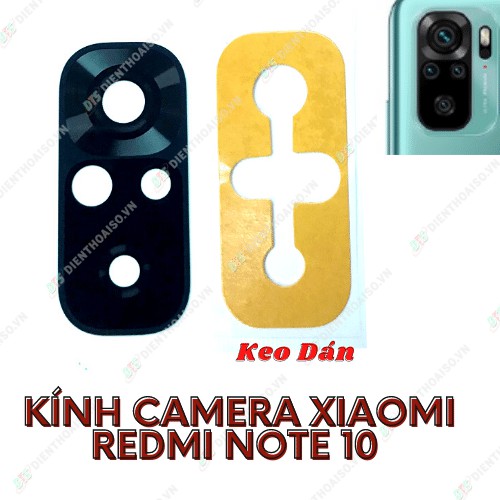 Kính camera dành cho xiaomi redmi note 10 4g kèm keo dán