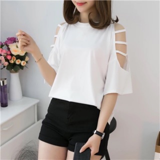 Áo kiểu hở vai có dây đang ( tay đang 3 dây)