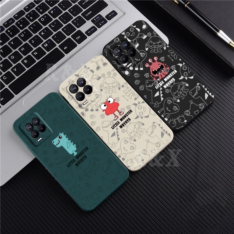 Ốp Điện Thoại Cao Su Vuông Hình Quái Vật Redmi10C Redmi Note 11 Note11S Note10S Redmi 10 9T Note9 Note9S Note8 Xiaomi Poco M3 X3 NFC X3 Pro