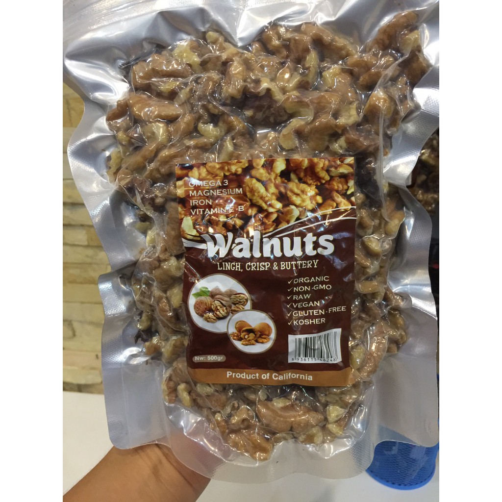 NHÂN HẠT ÓC CHÓ MỸ TÁCH VỎ 500G