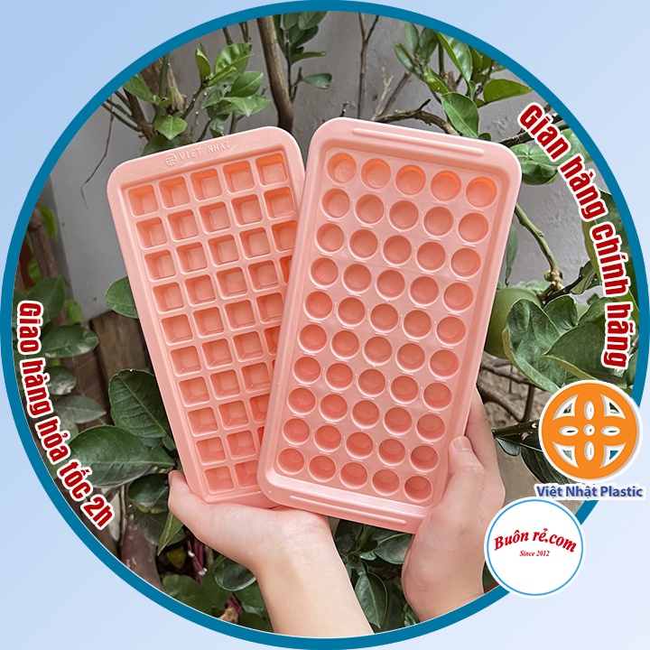 Khay Làm Đá, Khuôn Thạch Rau Câu 50 Viên Nhỏ (Ms 6975/6976) Nhựa Việt Nhật, Vỉ Đá Làm Khuôn Kẹo Dẻo - Buôn Rẻ 01245