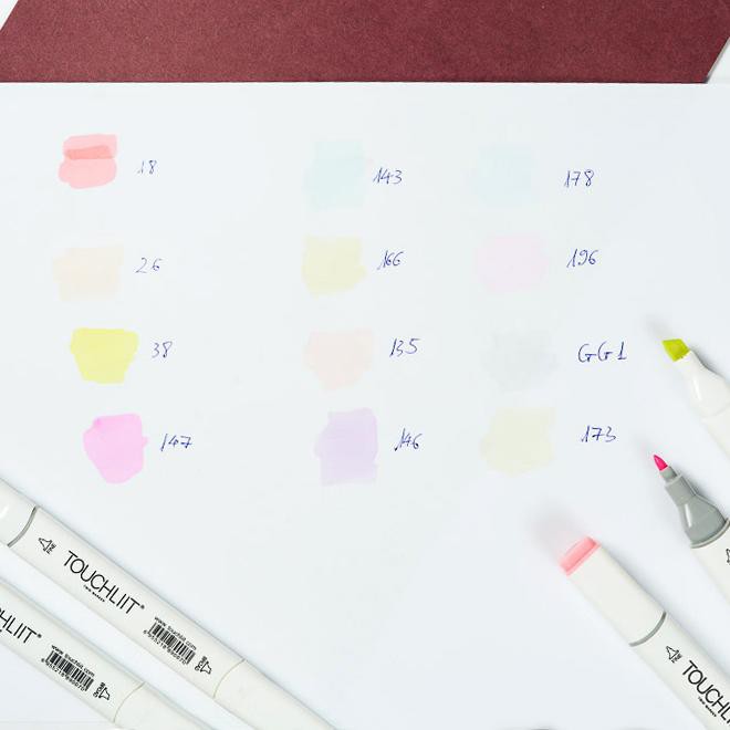 Touchliit 6 - set 12 màu Pastel