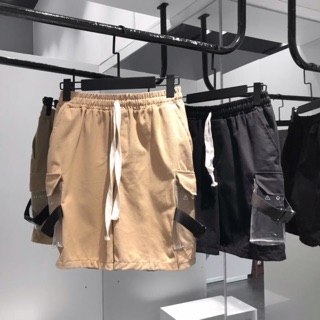 [Ảnh thật] Quần short Kaki Nút Cài Unisex