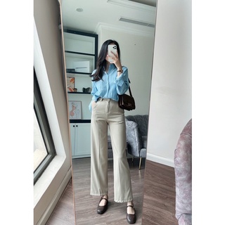 Cici pants - quần vải ống suông cạp cap regen