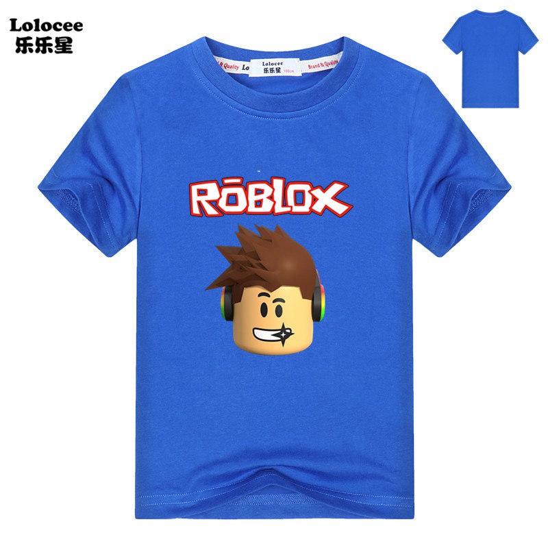 ROBLOX Áo Thun Ngắn Tay In Hoạt Hình Cho Bé Trai 2021