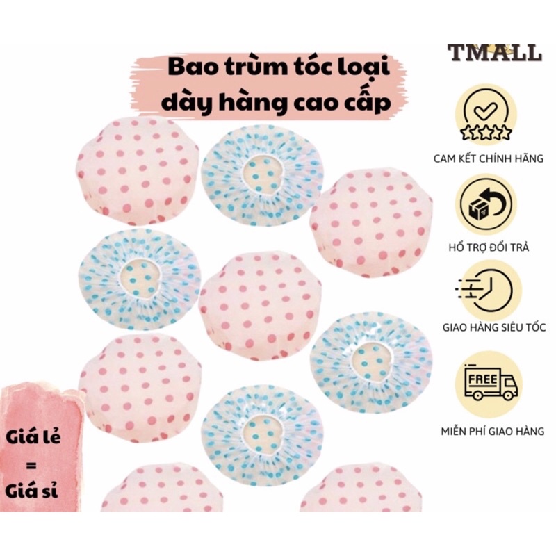 Bao trùm tóc loại dày mũ ủ tóc cá nhân mini tại nhà , giúp tóc không ướt khi tắm ,khi ủ hấp dầu ,tiện dụng.