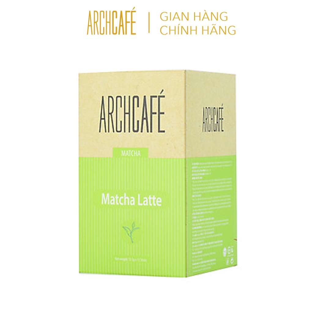 [Mã BMLTA50 giảm 10% đơn 99K] Trà Matcha Sữa - Trà hoà tan Archcafé (hộp 12 gói x 13.5g)