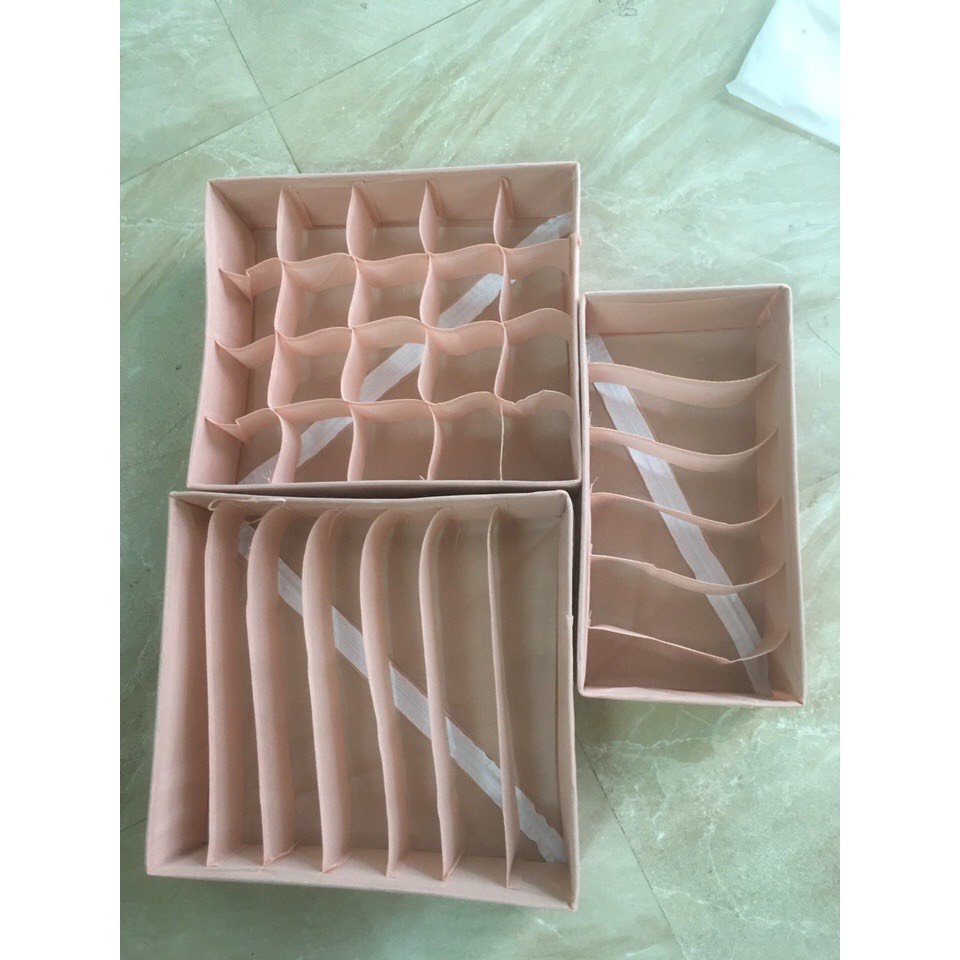 Hộp đựng đồ lót tất vớ đa năng gọn nhẹ chia ngăn gấp gọn siêu tiện lợi rộng rãi