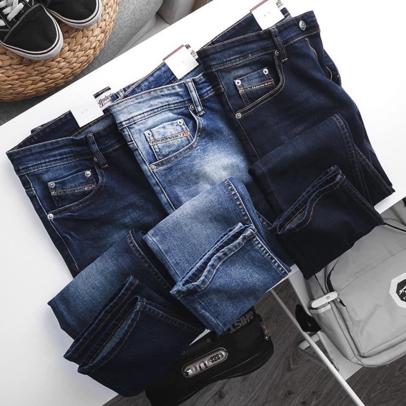 QUẦN JEAN NAM | QUẦN BÒ NAM VNXK cao cấp - xanh rách - ống ôm xuất xịn Hải An Jeans