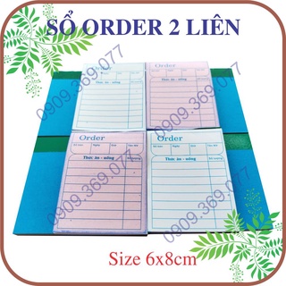 Combo 10 cuốn order 2 liên 6x8 in sẵn, tiện lợi dể sử dụng, không phải dùng giấy than để kế khi viết