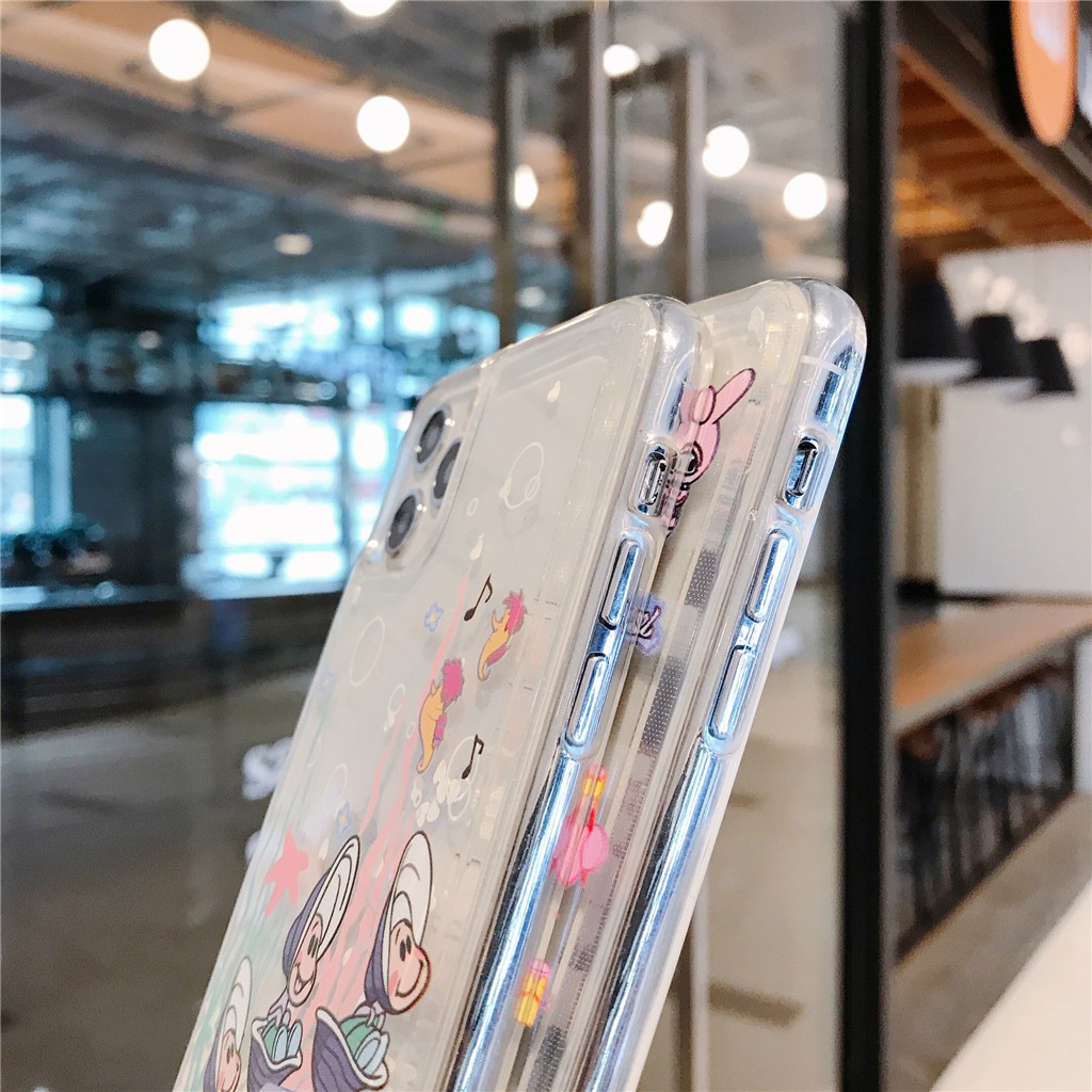 Ốp Điện Thoại TPU Mềm Phối Kim Tuyến Nước Cho Iphone 13 Pro Max 12 Pro Max